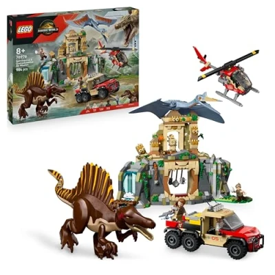 Abbildung von LEGO ® Jurassic World 76976 Spinosaurier &amp; Quetzalcoatlus: Hubschrauber Einsatz