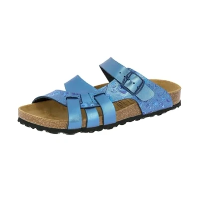 Abbildung von Lico Damen Bioline Flora Hausschuh, Blau, 39 EU