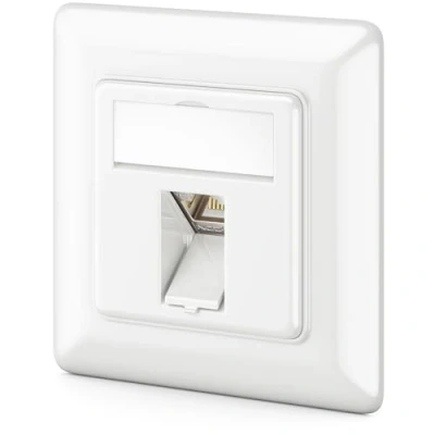 Abbildung von deleyCON 1x CAT6a Keystone Netzwerkdosen Set Unterputz Netzwerkdose Modul STP Geschirmt Metall Gehäuse RJ45 Jack Datendose Netzwerkkabel