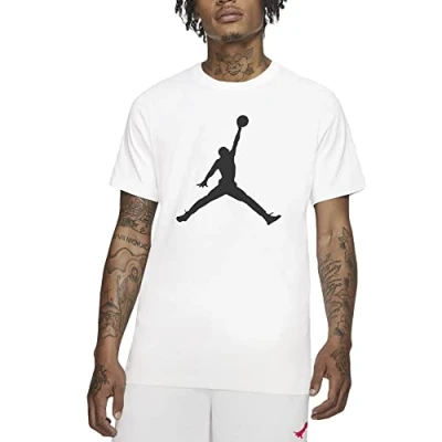 Abbildung von Jordan Jumpman CREW Tshirt print, Herren, Größe: XXL, White/black