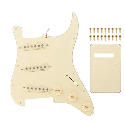 Abbildung von 1 Satz Wired Pickups Pickguard Mit Rückenplatte DIY Für Strat E Gitarre
