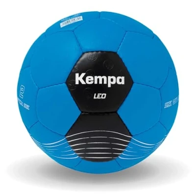 Abbildung von Kempa Leo Handball Trainingsball und Spielball, für Kinder Erwachsene strapazierfähig griffig von Größe 0 bis 3, orange/schwarz, 2