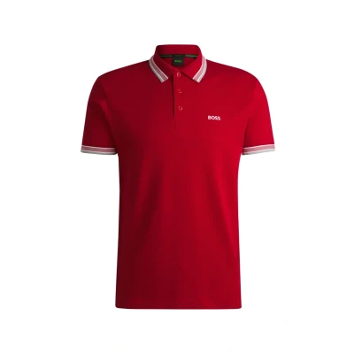 Abbildung von BOSS Paddy Poloshirt, Herren, Größe: Small, Medium red