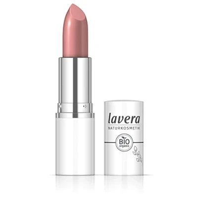 Abbildung von lavera Cream Glow Lipstick Retro Rose 02 Intensive Farbe Glänzendes Finish Bis zu 6 Stunden Halt vegan Naturkosmetik (1x 18 g)