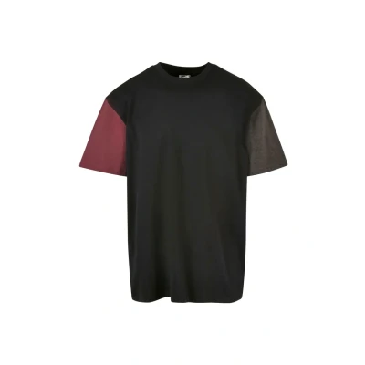 Abbildung von Urban Classics Oversized Colorblock Tshirt print, Herren, Größe: Medium, Black