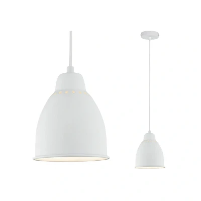 Abbildung von Paulmann 79764 Pendelleuchte Neordic Hilla max. 40 Watt Hängeleuchte Weiß Pendellampe Metall E27 ohne Leuchtmittel