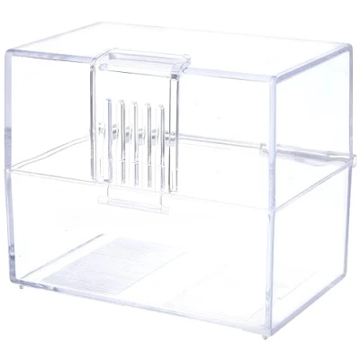 Abbildung von Herlitz 50022946 Karteikasten, Glasklar Transparent, 1 Stück, Leer, A8