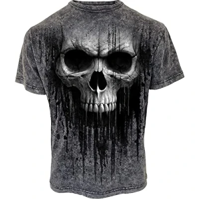 Abbildung von Spiral Herren M148 T Shirts Shirt, Black &amp; Grey, S