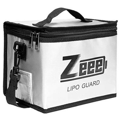Abbildung von Zeee Lipo Safe Bag Feuerfeste, explosionsgeschützte Tasche Großraum Akku Aufbewahrungsbox Schutztresortasche zum Laden und Aufbewahren
