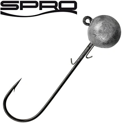 Abbildung von Spro Jighead HD Meereshaken Jigköpfe für Gummifische, Jighaken Gummiköder, Bleikopf zum Meeresangeln, Bleiköpfe Jigs, Größe/Gewicht/Packungsinhalt:Gr. 6/0 / 80g 3 Stück