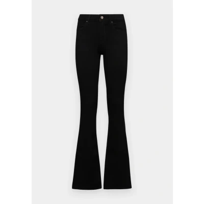 Abbildung von ONLY Onlblush MID Flared Jeans Bootcut, Damen, Größe: Sx34, Black denim