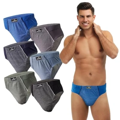 Abbildung von 6 12 Slips Herren Unterhosen Männer Slip Unterwäsche (6 stück, XXL)