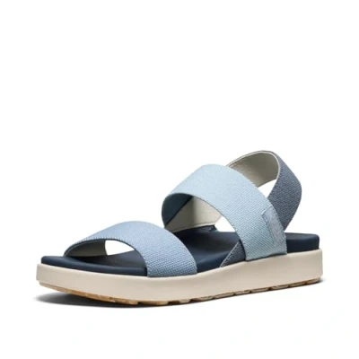 Abbildung von KEEN Damen Elle Backstrap Sandalen mit Keilabsatz, Faded Denim/Skyway, 41.5 EU