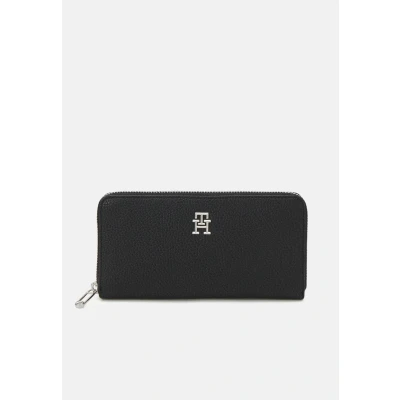 Abbildung von Tommy Hilfiger Emblem Large Geldbörse, Damen, Größe: One Size, Black
