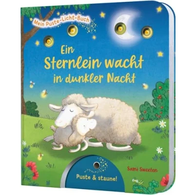 Abbildung von Mein Puste Licht Buch: Ein Sternlein wacht in dunkler Nacht: Gute Nacht Buch mit und LED Lämpchen