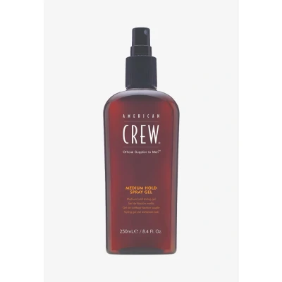 Abbildung von AMERICAN CREW Medium Hold Spray Gel, 250 ml, Stylingspray für Männer, Sprühfestiger mittelstarken Halt &amp; natürlichen Glanz, Styling und Finish Haarprodukt, Pflege Feuchtigkeit fürs Haar