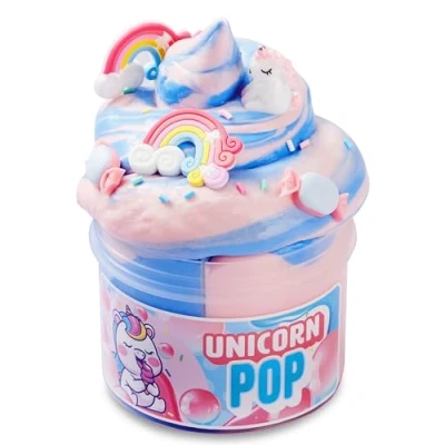 Abbildung von JOYIN Kaugummi Einhorn Schleim, Butter Schleim Partygeschenke, Nicht Klebrig, Sauber, Stressabbau, Fluffy für Mädchen und Jungen, Kindergeburtstag Mitgebsel Set
