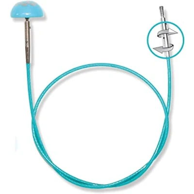 Abbildung von NEU Knit Pro Mindful Swivel Seile für austauschbare Rundstricknadeln, 360 Drehmechanismus, (80 cm)