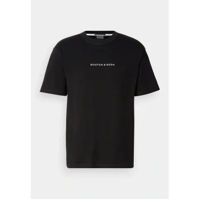 Abbildung von Scotch &amp; Soda CORE LOGO Front Chest Tshirt basic, Herren, Größe: Small, Black