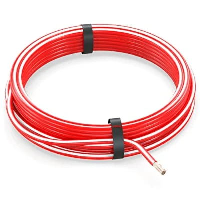 Abbildung von AUPROTEC 10m Fahrzeugleitung 6,0 mm² FLRY B Auto Kabel als Ring Farbe rot weiß