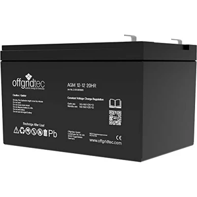Abbildung von Offgridtec® 12Ah 12V Bleiakku AGM Zyklenfest USV Ersatz VRLA