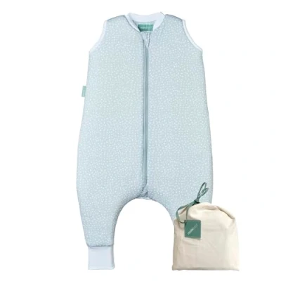 Abbildung von molis&amp;co Baby Schlafsack mit Füßen 2.5 TOG Ganzjahres Babyschlafsack Beinen 100% Baumwolle (Oeko TEX 100), Winterschlafsack Premium Qualität Grey Print (120 cm)