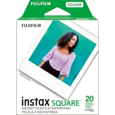 Abbildung von Fujifilm Sofortbild INSTAX Square Twin Pack ISO 800 2x10 Film White Border