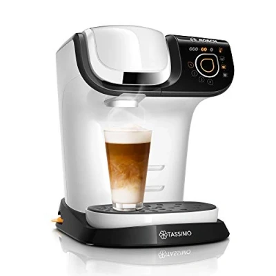 Abbildung von Bosch Tassimo My Way 2 Kapselmaschine TAS6504 Kaffeemaschine by, Wasserfilter, über 70 Getränke, Personalisierung, vollautomatisch, einfache Zubereitung, 1.500 Watt, 1,3 Liter, weiß