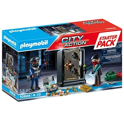Abbildung von PLAYMOBIL City Action 70908 Starter Pack Tresorknacker, Spielzeug für Kinder ab 4 Jahren
