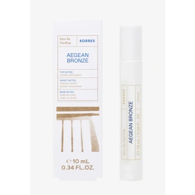 Abbildung von KORRES Aegean Bronze Eau de Parfum für Damen, warmer Amber und Sommerduft, mit Bergamotte, Vanille &amp; gebranntem Zucker, langanhaltend vegan, 50 ml