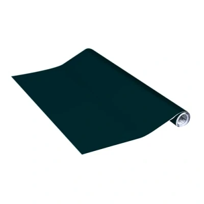 Abbildung von Vénilia Klebefolie Unimat Tiefseegrün, 67,5 cm x 2 m selbstklebende Möbel Folie, Dekofolie, Tapete, Küchenfolie PVC ohne Phthalate Made in EU