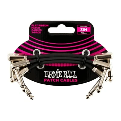 Abbildung von Ernie Ball Flachband Patchkabel, 3er Pack, 7,62 cm