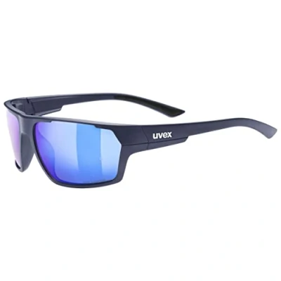 Abbildung von uvex sportstyle 233 P Sportbrille für Damen und Herren polarisiert verspiegelt, Deep Space Matt/Blue