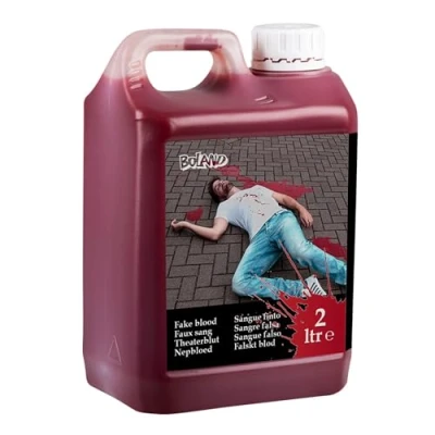 Abbildung von Boland 72243 Theaterblut, 2 Liter im Kanister, Kunstblut, Filmblut, Fakeblut, Special Effekt, Wunden, Schminken, Halloween, Mottoparty, Karneval