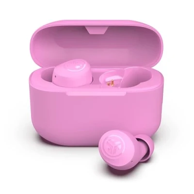 Abbildung von JLab Go Air Pop+ In Ear Kopfhörer kabellos Bluetooth, True Wireless Kopfhörer, 35+ Std Headphones, kabellose Ohrhörer, Earbuds mit Mikrofon, USB C Ladebox, Dual Connect, EQ3 Sound, Rosa