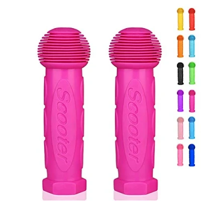 Abbildung von OTFAITP Roller Griff Lenker 1 Paar Fahrrad Fit für 2 3 4 Räder Kid Kick Roller,Kinder Fahrrad,Drifting Roller,Schaukel (Rosenrot)