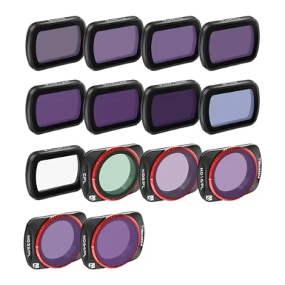 Abbildung von Freewell QuickSwap ND, ND/PL, CPL, Snow Mist 1/4, Lichtverschmutzungsfilter, 14er Pack, Mega Kit für Osmo Pocket 3: Mühelose Installation, kreative Freiheit, Gimbal Kompatibilität