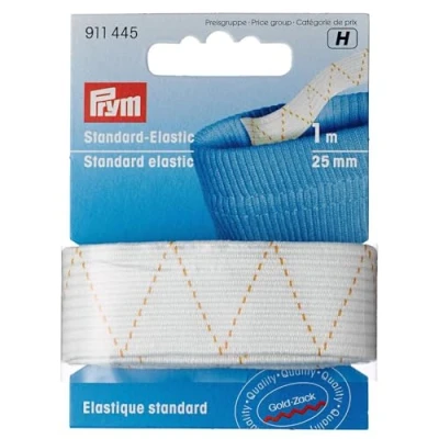 Abbildung von Prym Standard Elastic 25 mm weiß, Polyester