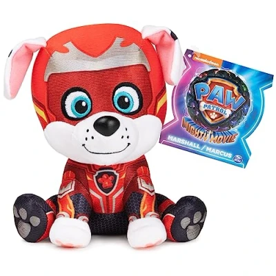 Abbildung von GUND PAW Patrol der Mighty Kinofilm Marshall, 15 cm original Plüschtier zum 2023, ideal Nachspielen Kinoabenteuer und als Lieblingskuscheltier, Spielzeug für Kinder ab 1 Jahr