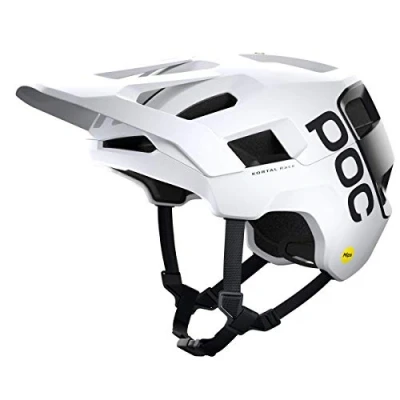 Abbildung von POC Kortal Race MIPS Fahrradhelm Bietet erweiterten Schutz und hervorragende Belüftung für anspruchsvolle Trail Enduro Fahrer, Hydrogen White/Uranium Black Matt