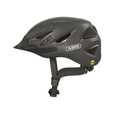Abbildung von ABUS Stadthelm Urban I 3.0 MIPS Fahrradhelm mit Rücklicht, Schirm und Magnetverschluss für den Stadtverkehr Damen Herren Grau Matt, XL