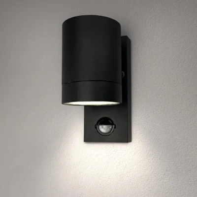Abbildung von Ledvion LED Wandleuchte mit Sensor Colorado IP54 GU10 Fassung Schwarz