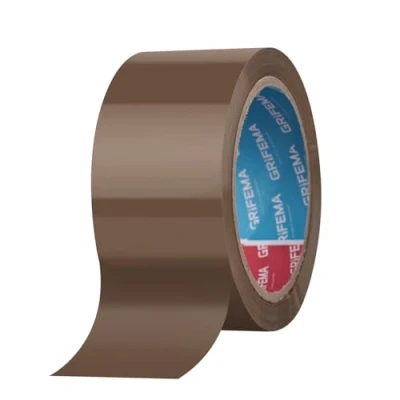 Abbildung von GRIFEMA GA4004 1, Geräuscharmes Paketklebeband, Paketband für Versand, Umzug und Lagerung, Braun Verpackungsband, 10,5 cm x 5 cm, 66m