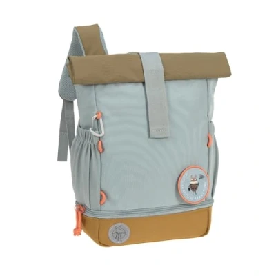 Abbildung von LÄSSIG Kindergartenrucksack Kinderrucksack Rolltop mit Brustgurt wasserabweisend, 11 Liter/Mini Backpack Nature Hellblau