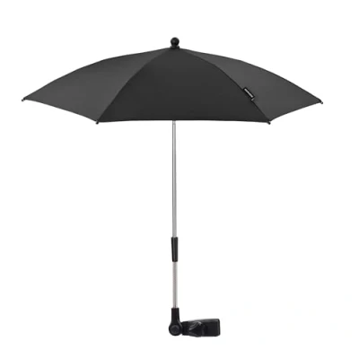 Abbildung von Maxi Cosi Parasol, Stylischer und Praktischer Sonnenschirm Kinderwagen Viele Mehr, mit UV Lichtschutz 50+ inkl. Univsersal Befestigung, Black
