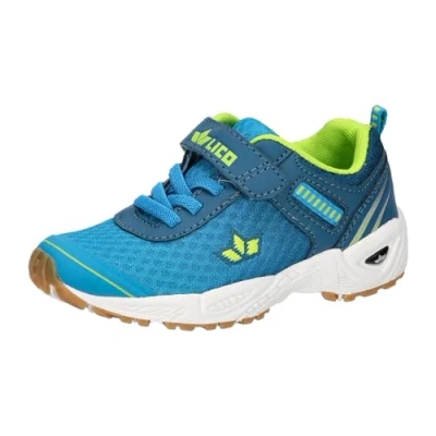 Abbildung von Lico Unisex Kinder Barney Vs Hallenturnschuhe, Petrol Blau Lemon, 41 EU