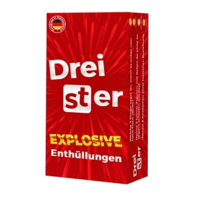 Abbildung von DREISTER Gesellschaftsspiele Explosive ENTHÜLLUNGEN Spiele für Erwachsene Designed in Deutschland Ideal als Partyspiel/Partyspiele Erwachsene, Spieleabende oder JGA Geschenkidee