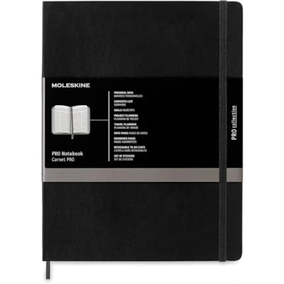 Abbildung von Moleskine Classic Plain Paper Notebook, Hard Cover and Elastic Closure Journal, Color Black, Size Medium 11.5 x 18 cm, 208 Pages