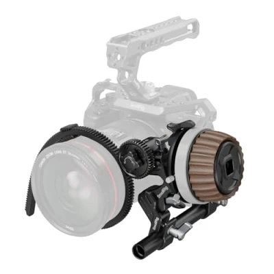 Abbildung von SMALLRIG Follow Focus F60 mit einstellbarem Dämpfungssystem und A/B Stopps, Vorwärts/Rückwärtsschalter, Objektiv Zoomsteuerung für DSLR spiegellose Kameras, Inklusive 15mm Rod &amp; Clamp 3850