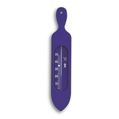 Abbildung von TFA Dostmann Analoges Badethermometer, 14.3018.06, blau,L37 x B11 H195 mm